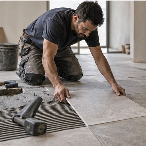 Tile installation